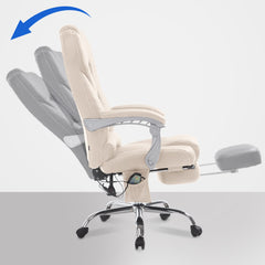 Bürostuhl Pacific mit Massagefunktion V2 - creme