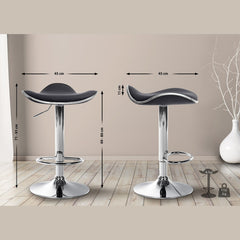 Barhocker Shanghai Kunstleder C - schwarz - InfinityMarket