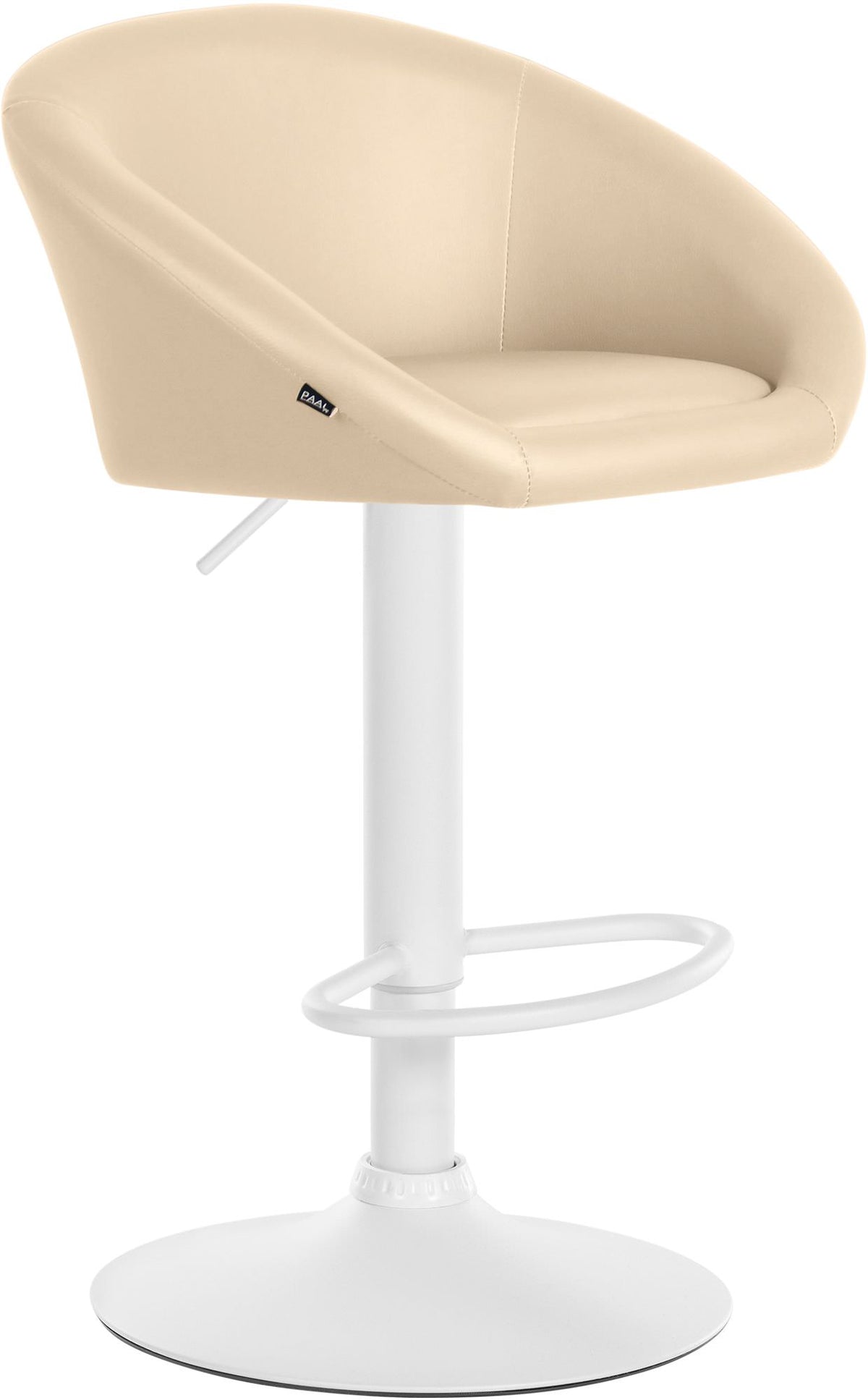 Barhocker Davie Kunstleder wei� - creme