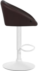 Barhocker Davie Kunstleder wei� - braun