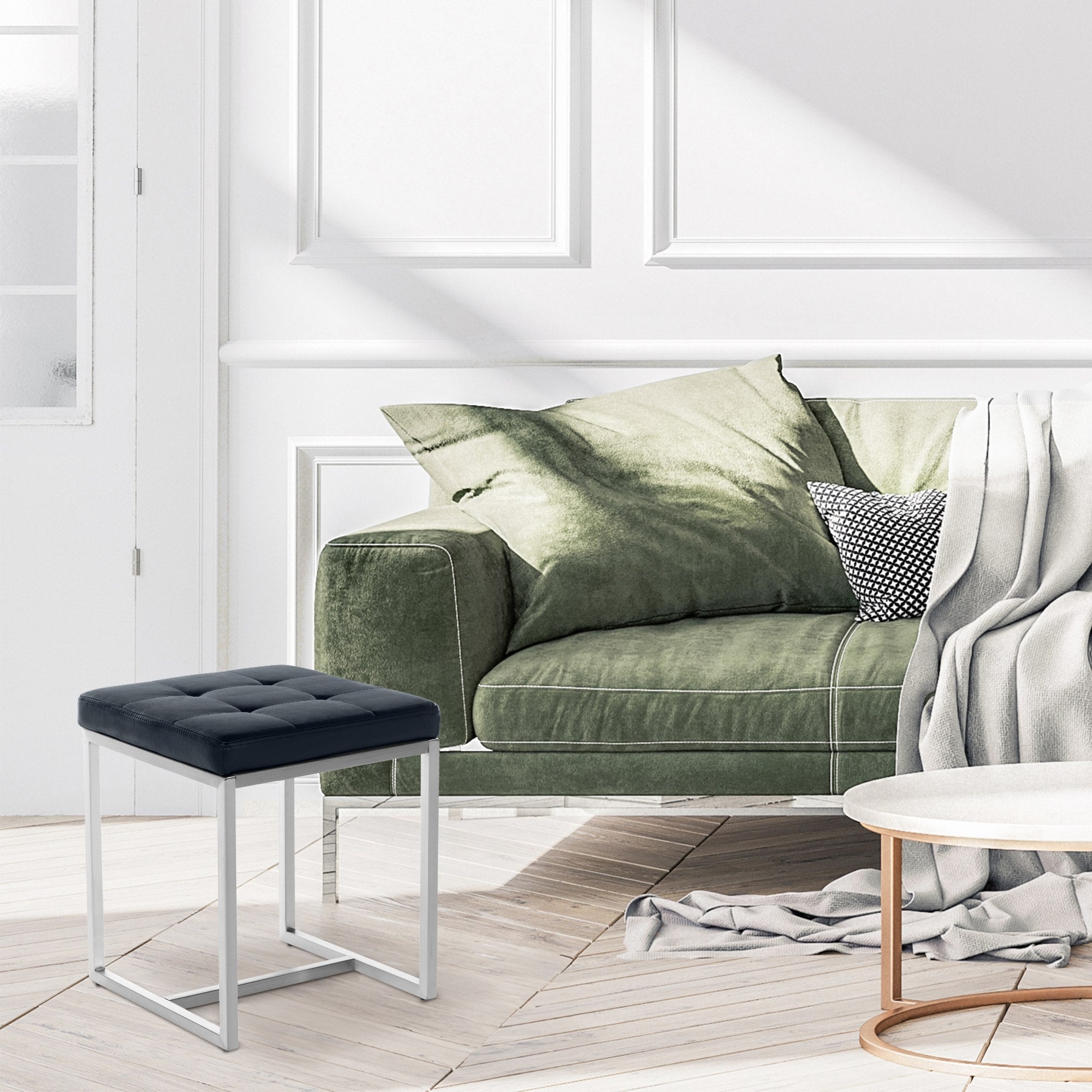 Sitzhocker Barci - schwarz - InfinityMarket