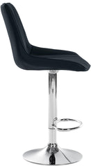 2er Set Barhocker Toni Kunstleder chrom - schwarz