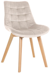 Stuhl Brook Samt - creme