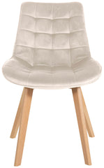 Stuhl Brook Samt - creme