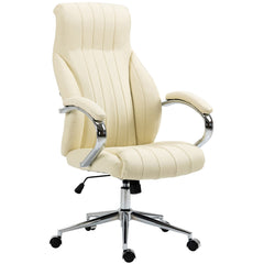 Bürostuhl Wigan Echtleder - creme
