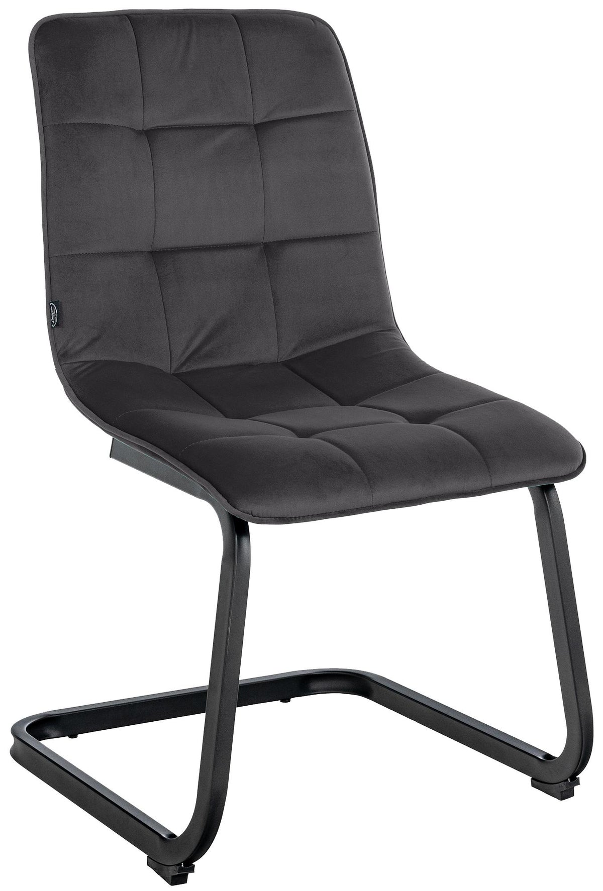 Esszimmerstuhl Vermont Samt - schwarz