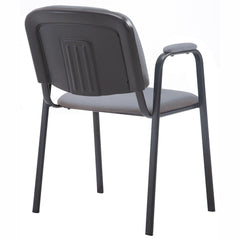 Besucherstuhl Ken PRO Stoff - grau