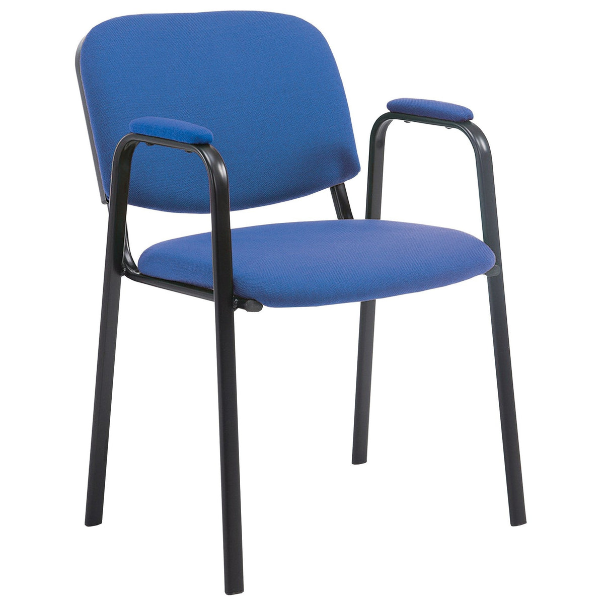 Besucherstuhl Ken PRO Stoff - blau