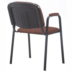 Besucherstuhl Ken PRO Stoff - braun