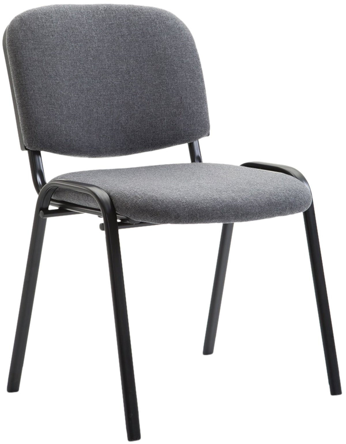 Besucherstuhl Ken V2 Stoff - grau