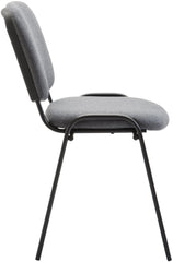 Besucherstuhl Ken V2 Stoff - grau
