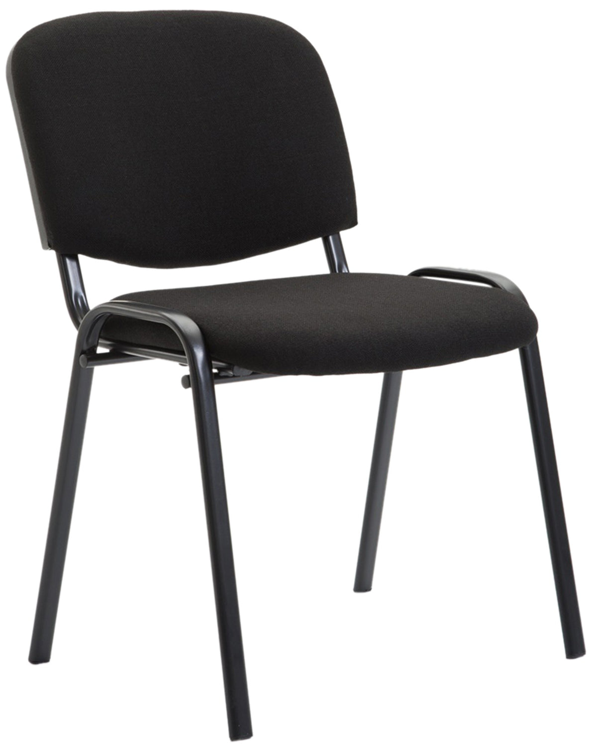 Besucherstuhl Ken V2 Stoff - schwarz