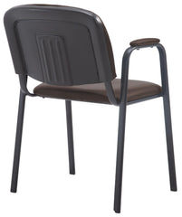Besucherstuhl Ken PRO Kunstleder - braun
