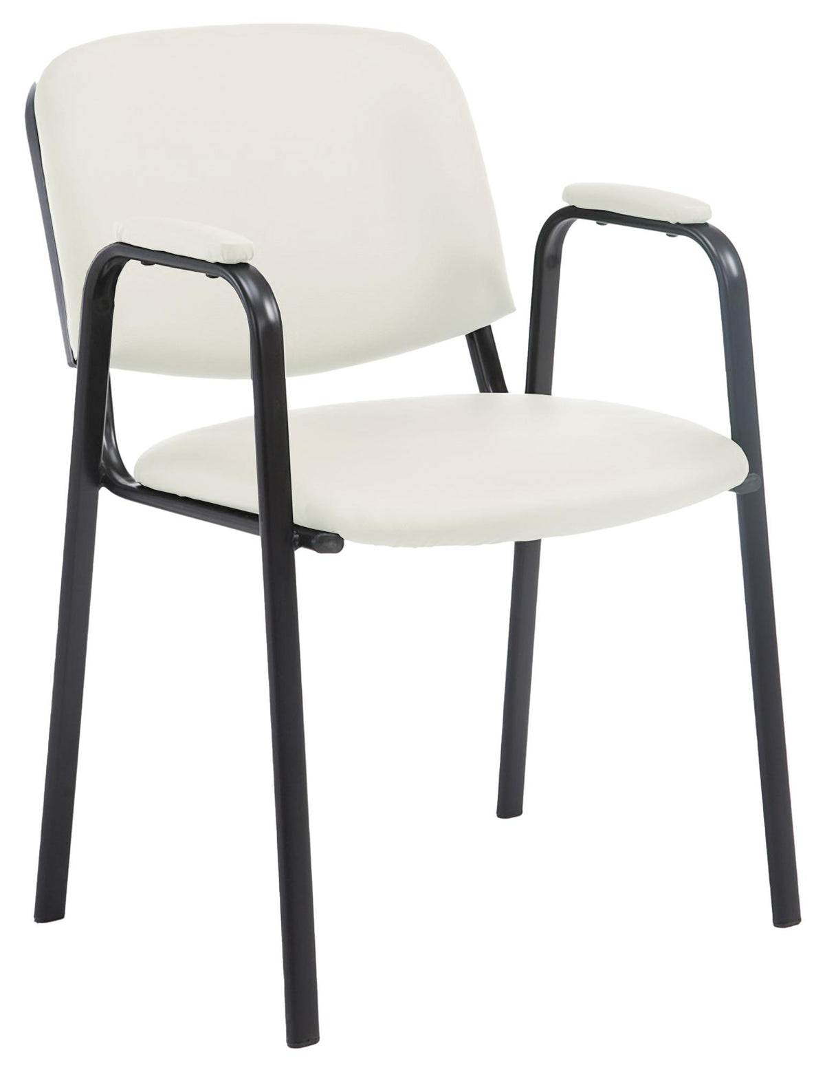 Besucherstuhl Ken PRO Kunstleder - creme