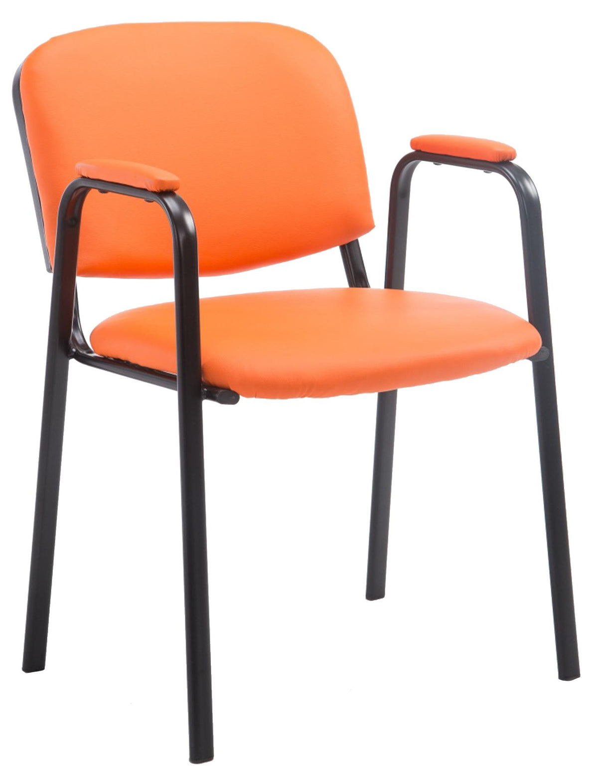 Besucherstuhl Ken PRO Kunstleder - orange