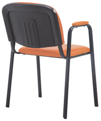 Besucherstuhl Ken PRO Kunstleder - orange