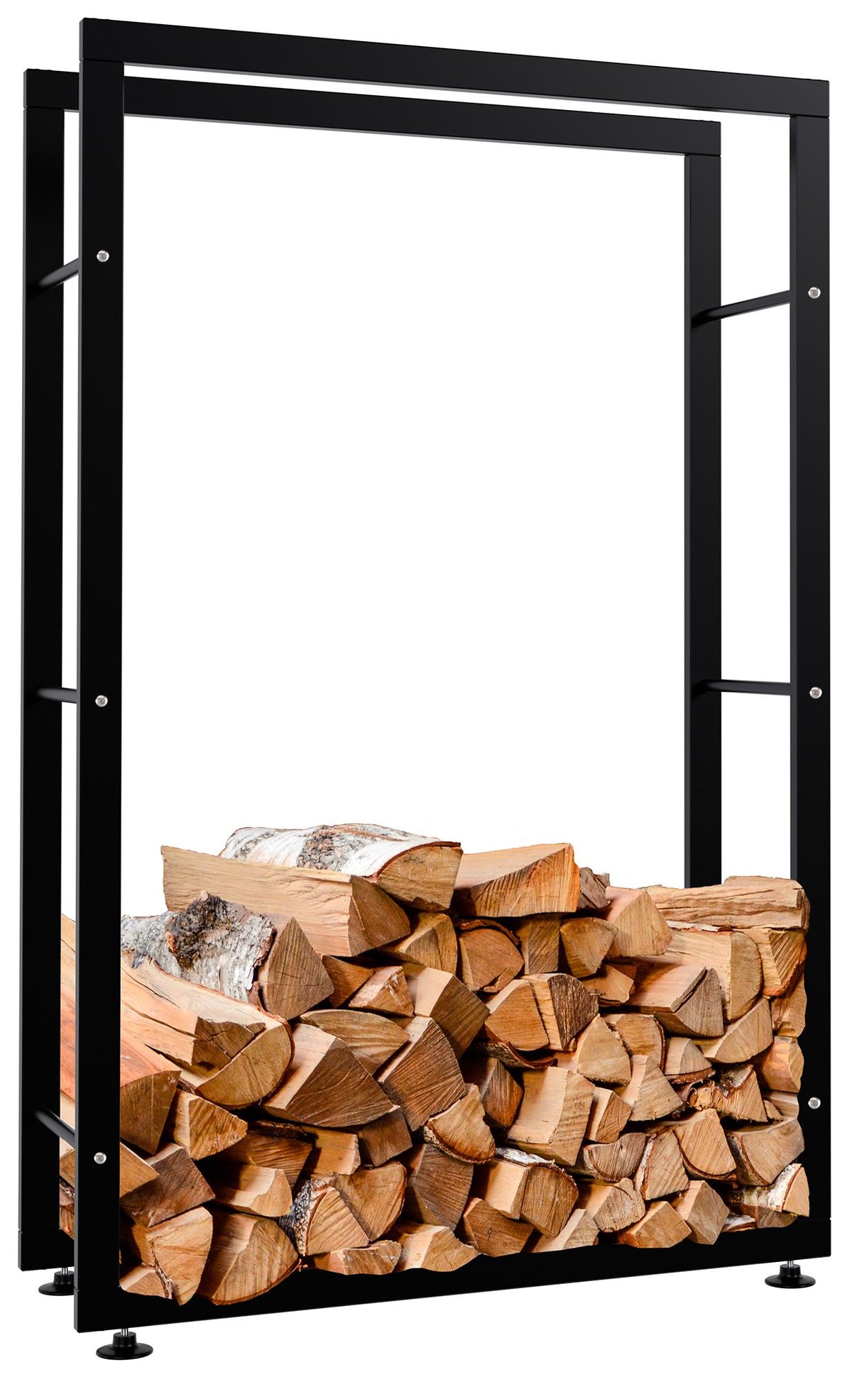 Kaminholzständer Keri V2 25x80x125 - schwarz