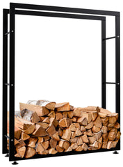 Kaminholzständer Keri V2 25x100x125 - schwarz