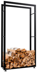 Kaminholzständer Keri V2 25x80x150 - schwarz