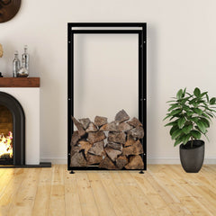 Kaminholzständer Keri V2 25x80x150 - schwarz