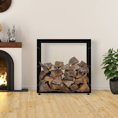 Kaminholzständer Keri V2 25x100x100 - schwarz