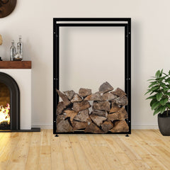 Kaminholzständer Keri V2 25x100x150 - schwarz