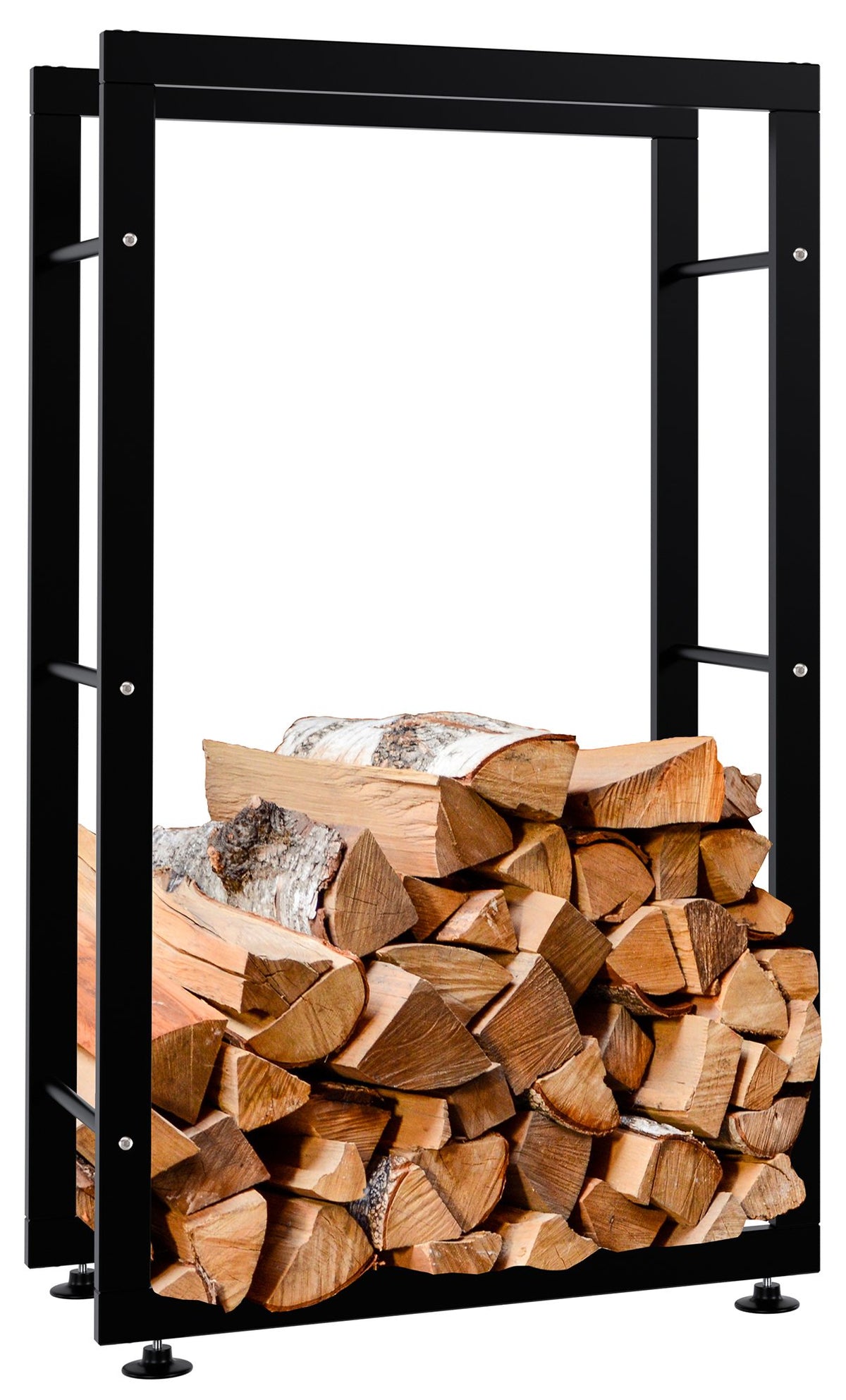 Kaminholzständer Keri V2 25x60x100 - schwarz