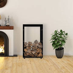 Kaminholzständer Keri V2 25x60x100 - schwarz