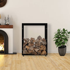 Kaminholzständer Keri V2 25x80x100 - schwarz
