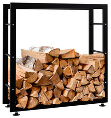 Kaminholzständer Keri V2 25x80x80 - schwarz