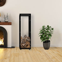 Kaminholzständer Keri V2 25x40x125 - schwarz