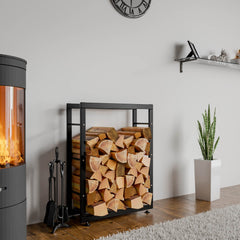 Kaminholzständer Keri V2 25x60x80 - schwarz