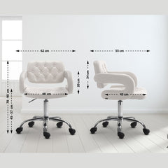 Arbeitshocker Dublin Kunstleder - weiß