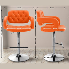 Barhocker Dublin C - orange - InfinityMarket