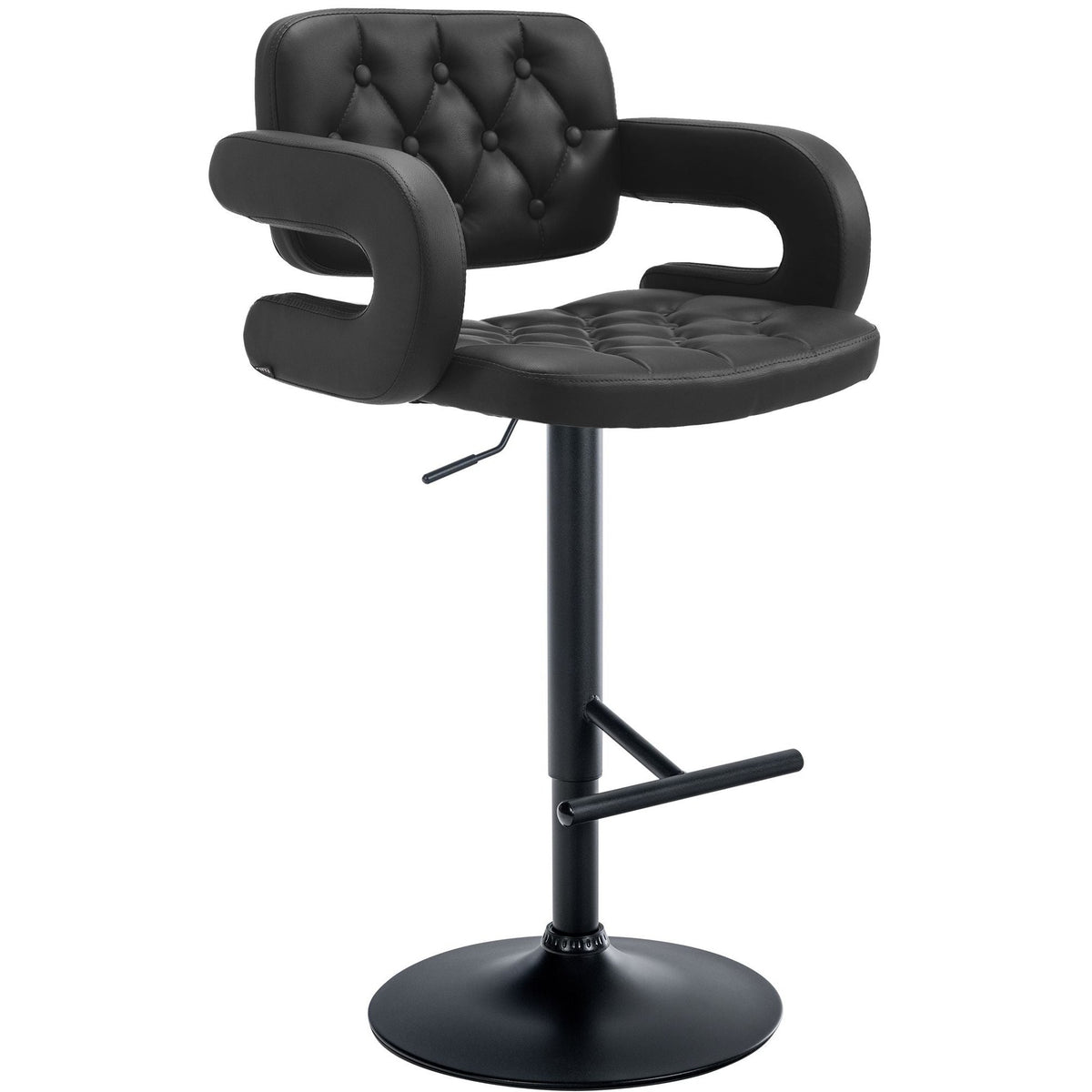Barhocker Dublin schwarz - schwarz