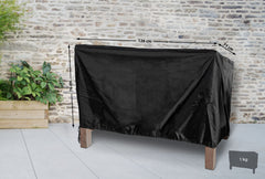 Abdeckhaube f�r 120cm Gartenbank - schwarz