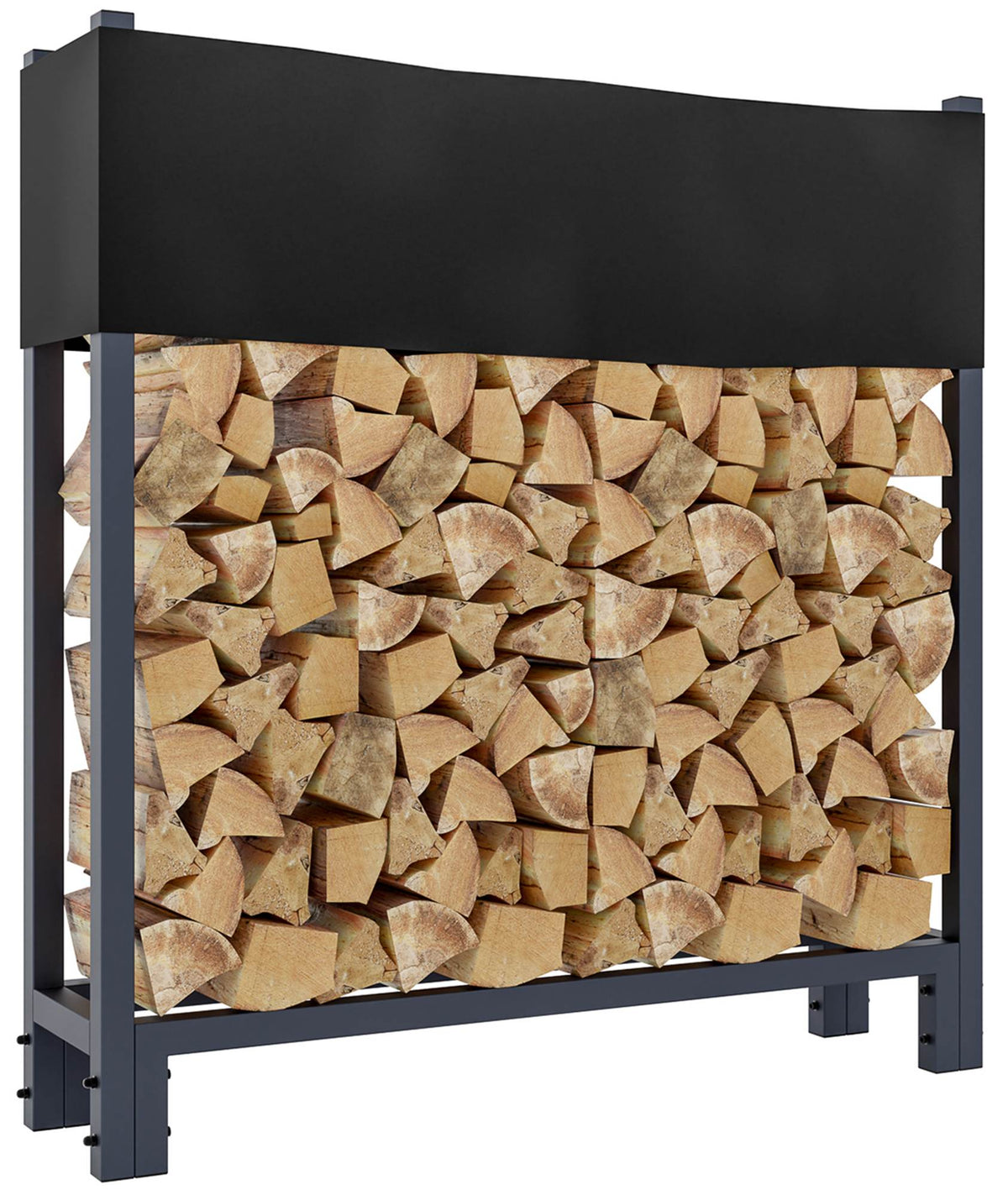 Kaminholzst�nder + Abdeckplane Martin 25x110x115 cm - anthrazit
