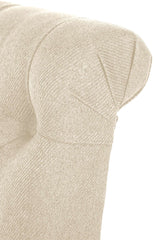 2er Set Esszimmerstühle Lisburn Stoff - creme