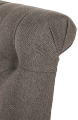 2er Set Esszimmerstühle Lisburn Stoff - taupe