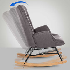 Stuhl Sanka Stoff - dunkelgrau