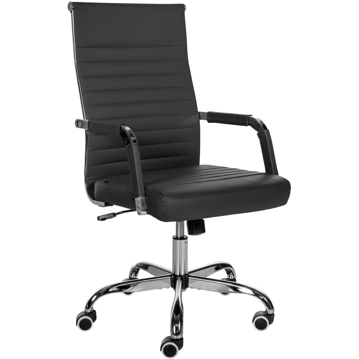 Bürostuhl Amadora Kunstleder - schwarz