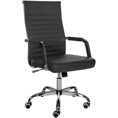 Bürostuhl Amadora Kunstleder - schwarz
