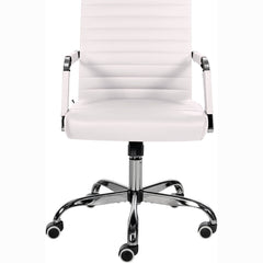 Bürostuhl Amadora Kunstleder - weiß
