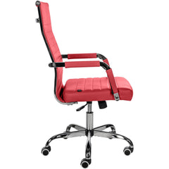 Bürostuhl Amadora Kunstleder - rot