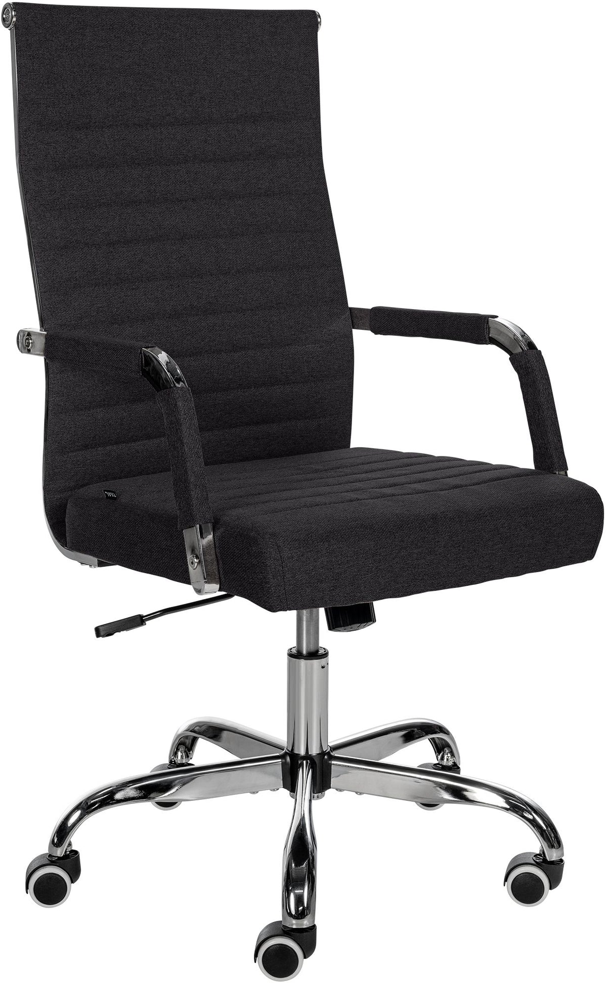 Bürostuhl Amadora Stoff - schwarz