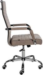 Bürostuhl Amadora Stoff - taupe