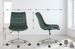 Bürostuhl Medford Samt - grün