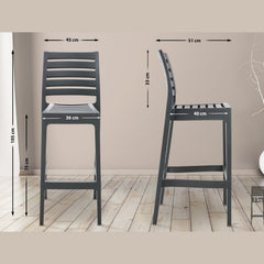 Barhocker Ares - dunkelgrau - InfinityMarket