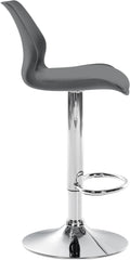 2er Set Barhocker Gilbert Kunststoff - grau