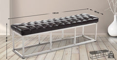 Sitzbank Amun Kunstleder E150 - braun